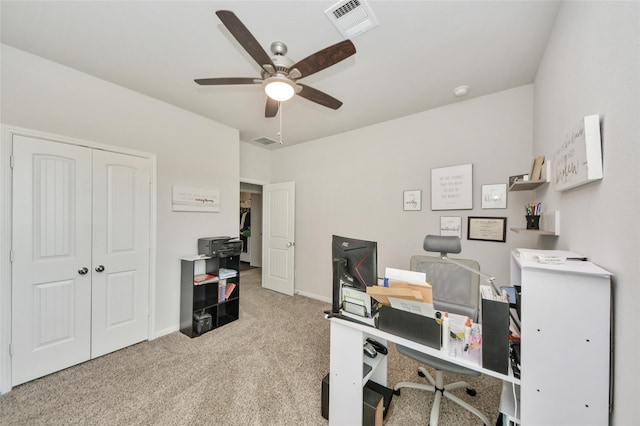 3923 Calasso Ct, Katy, TX 77493 - home office featuring carpet and ceiling fan