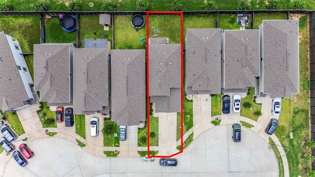 3923 Calasso Ct, Katy, TX 77493 - aerial view of residential area featuring property boundaries highlighted