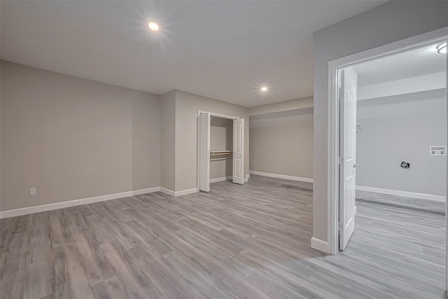 11502 Leader St, Houston, TX 77072 - unfurnished bedroom featuring recessed lighting and light wood-style flooring