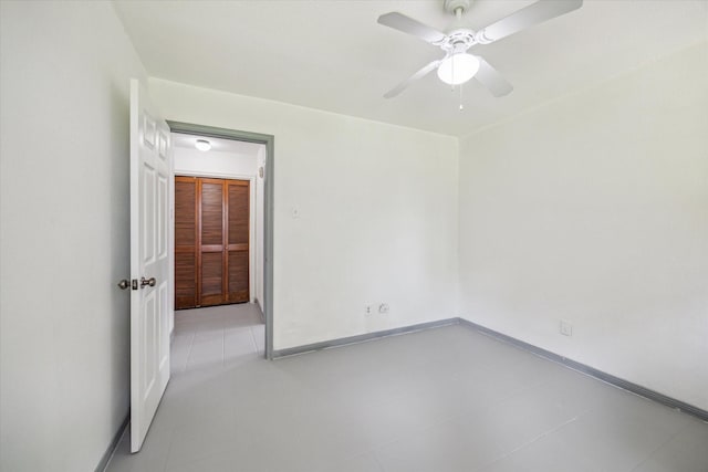 604 Briarclift Ln, Baytown, TX 77521 - spare room with ceiling fan and baseboards