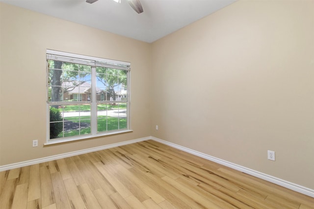 14510 Kings Head Dr, Houston, TX 77044 - spare room featuring light wood finished floors and a ceiling fan