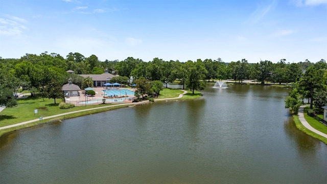 14510 Kings Head Dr, Houston, TX 77044 - water view with a tree filled landscape