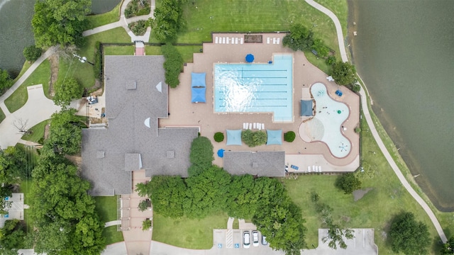 14510 Kings Head Dr, Houston, TX 77044 - bird's eye view of a pool area
