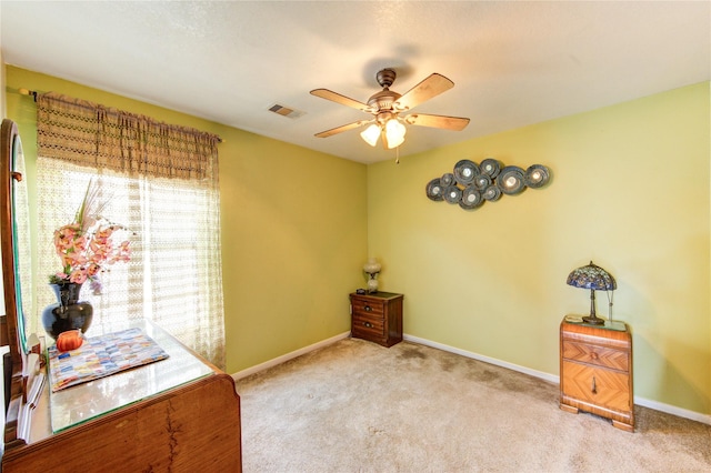 11734 Filaree Trl, Houston, TX 77044 - interior space with carpet and a ceiling fan