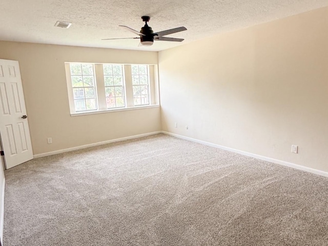 16627 Aldenham Pl, Spring, TX 77379 - carpeted spare room with a ceiling fan and a textured ceiling