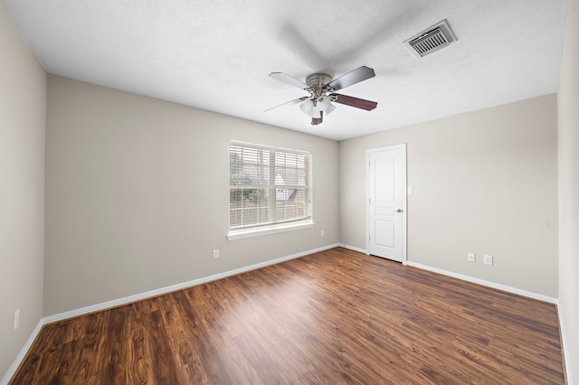 1517 Asbury St, Houston, TX 77007 - empty room featuring ceiling fan and wood finished floors
