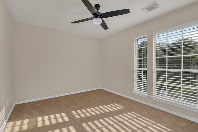 71 N Merryweather Cir, Conroe, TX 77384 - empty room with carpet floors and ceiling fan