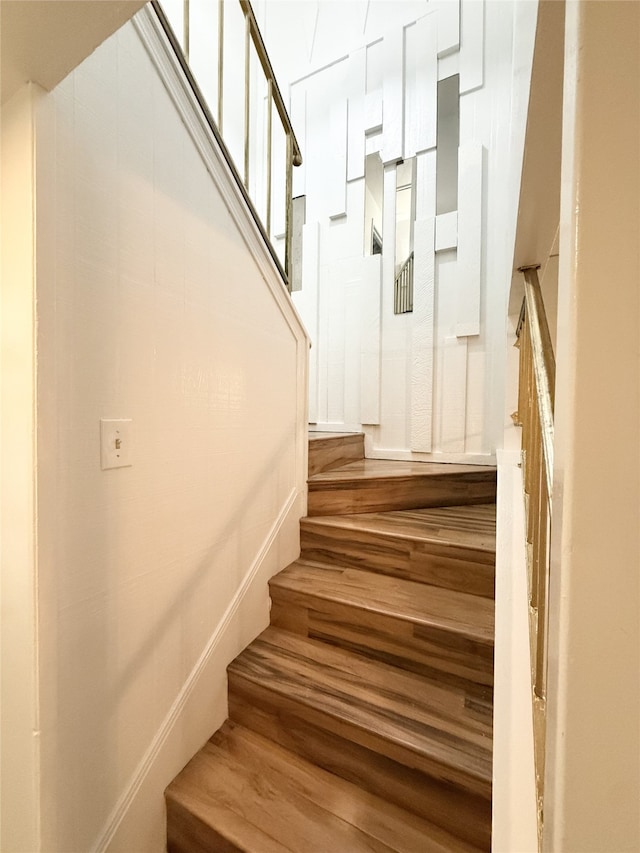 7040 Jetty Ln, Houston, TX 77072 - stairway with wood finished floors