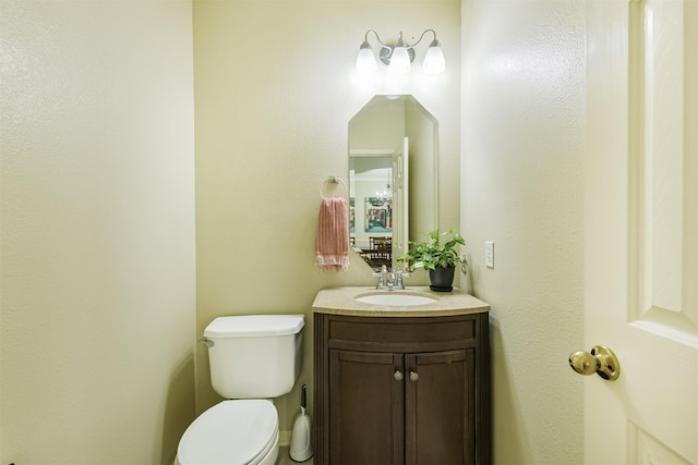 227 Fairwind Trail Dr, The Woodlands, TX 77385 - half bath featuring vanity and toilet