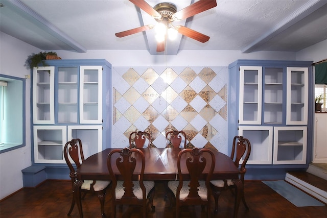 3614 Billingsley St, Houston, TX 77009 - dining room featuring a ceiling fan