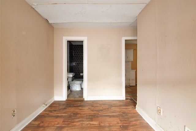 3614 Billingsley St, Houston, TX 77009 - unfurnished bedroom with wood finished floors and ensuite bathroom