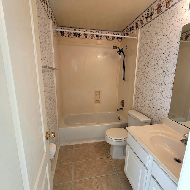 110 Greenridge Cir, League City, TX 77573 - full bath with tile patterned flooring, tub / shower combination, and vanity