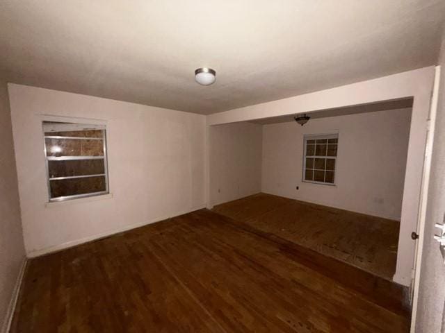 1053 Marjorie St, Houston, TX 77088 - empty room with wood finished floors and built in features