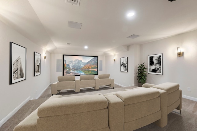 3971 Rolling Thicket Dr, Spring, TX 77386 - carpeted cinema featuring baseboards and recessed lighting