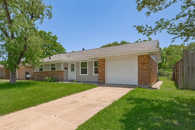12210 Palmbeach St, Houston, TX 77034 - ranch-style home with brick siding, a garage, and concrete driveway