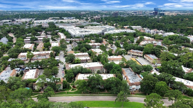 2100 Tanglewilde St Unit 312, Houston, TX 77063 - aerial view of property and surrounding area featuring nearby urban area