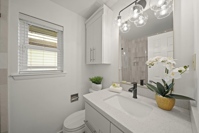 5730 Chrystell Ln, Houston, TX 77092 - full bathroom featuring vanity and tiled shower