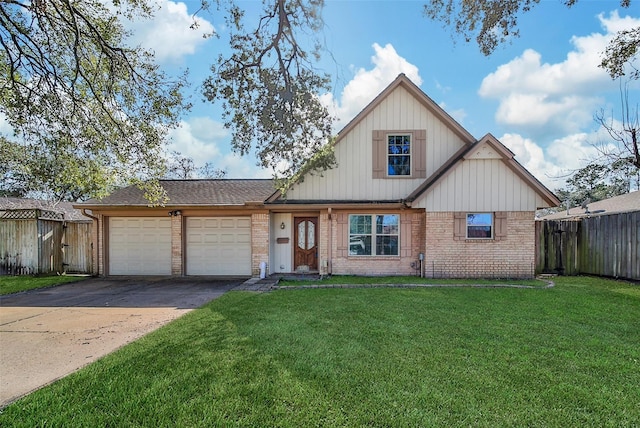 3315 Crestdale Dr, Houston, TX 77080 - view of front of home with brick siding, a garage, and concrete driveway