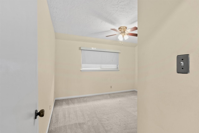 3315 Crestdale Dr, Houston, TX 77080 - carpeted empty room with ceiling fan and a textured ceiling