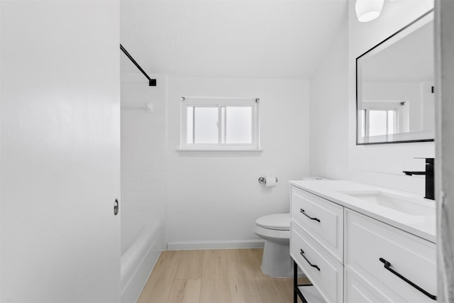 3315 Crestdale Dr, Houston, TX 77080 - full bath with vanity, wood finished floors, and tub / shower combination