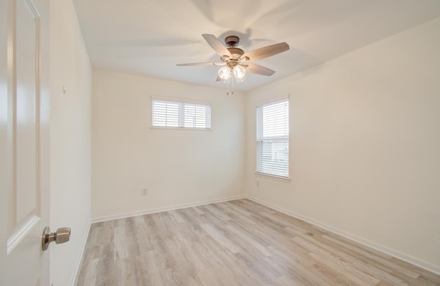 4627 Prairie Chase Dr, Houston, TX 77069 - unfurnished room with light wood-type flooring and ceiling fan