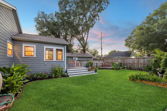 711 Pizer St, Houston, TX 77009 - fenced backyard featuring a wooden deck
