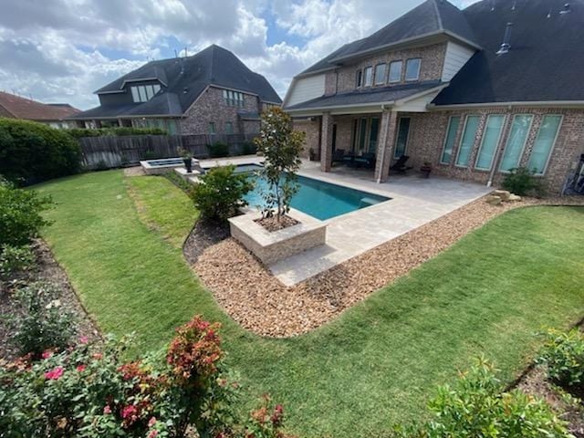 7106 Prairie Grass Ln, Katy, TX 77493 - view of pool with a patio and a fenced backyard