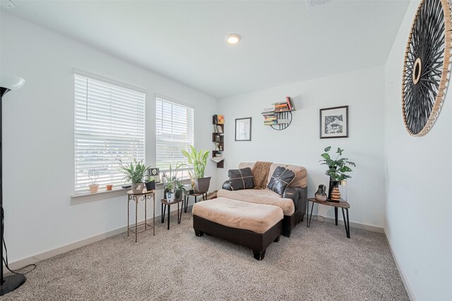 903 Curly Angora Ct, Rosharon, TX 77583 - sitting room featuring carpet flooring and recessed lighting