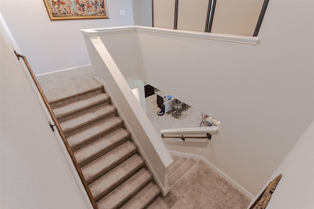 1614 Chase Anchor Ct, Richmond, TX 77469 - staircase with carpet flooring