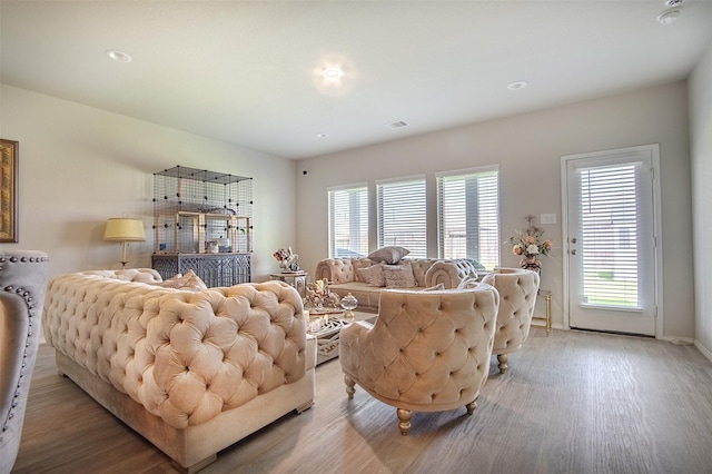 1614 Chase Anchor Ct, Richmond, TX 77469 - living room with light wood-type flooring and recessed lighting
