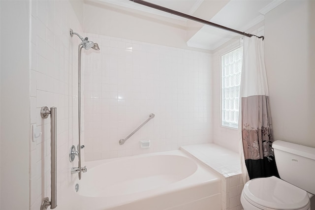 11711 Memorial Dr Unit 213, Houston, TX 77024 - bathroom with toilet and shower / bath combination with curtain