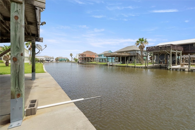 174 Sand Shoals Rd, Freeport, TX 77541 - dock featuring a water view and a residential view