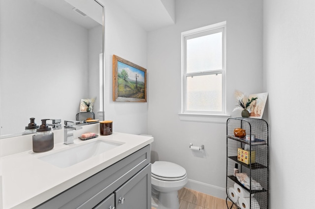 2753 Clinton Dr, Houston, TX 77020 - bathroom featuring vanity and wood finished floors