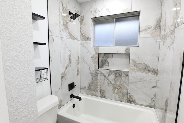 7706 Garsee Dr, Houston, TX 77040 - bathroom with shower / tub combination and toilet