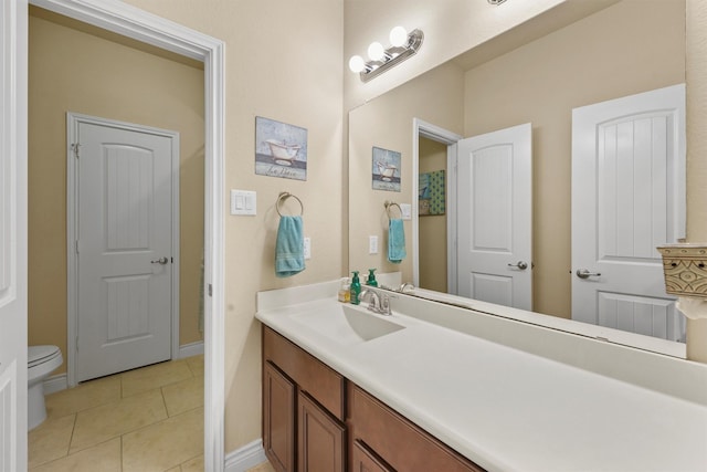 24506 Rossmore Hill Ct, Spring, TX 77389 - bathroom with vanity and tile patterned flooring