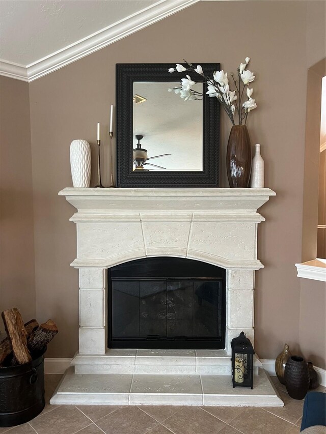6315 Oakmont Creek Dr, Spring, TX 77379 - detailed view of a glass covered fireplace and ornamental molding