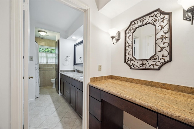 5707 Darnell St, Houston, TX 77096 - full bathroom with tile patterned flooring, vanity, and a shower