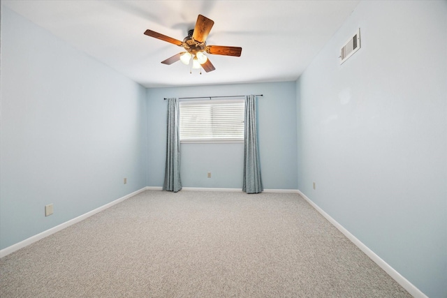 5707 Darnell St, Houston, TX 77096 - spare room featuring a ceiling fan and light carpet