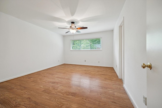 5707 Darnell St, Houston, TX 77096 - spare room featuring ceiling fan and light wood-type flooring
