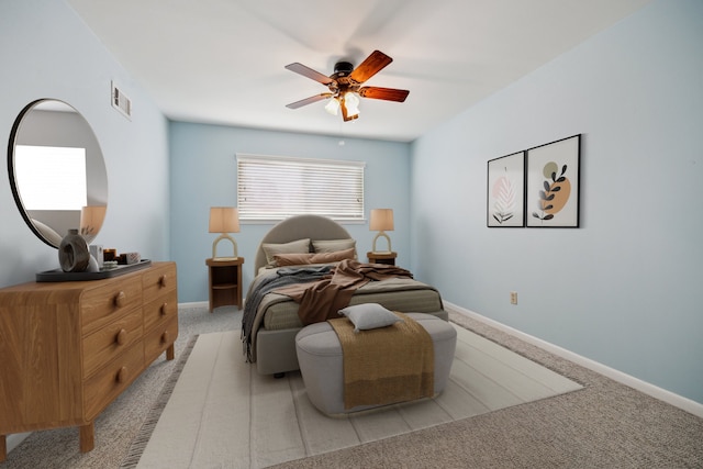 5707 Darnell St, Houston, TX 77096 - bedroom featuring light carpet and a ceiling fan
