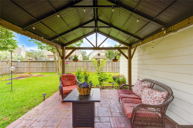 24811 Corbin Gate Dr, Spring, TX 77389 - fenced backyard with a gazebo and a patio area