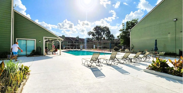 14777 Wunderlich Dr Unit 605, Houston, TX 77069 - community pool with a patio area