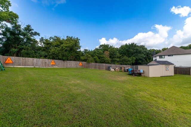 1803 Twin Oaks Cir, Brenham, TX 77833 - fenced backyard featuring a shed