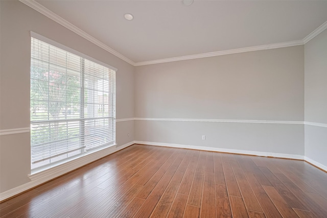 11107 Camino Oaks Dr, Houston, TX 77064 - unfurnished room featuring wood finished floors and ornamental molding