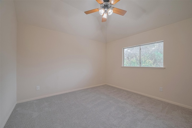 619 Bending Bough Dr, Spring, TX 77388 - spare room with carpet floors, a ceiling fan, and vaulted ceiling