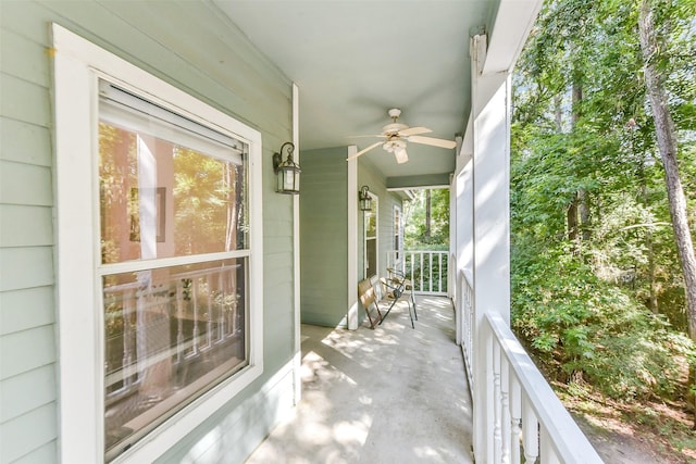 19426 Indigo Lake Dr, Magnolia, TX 77355 - porch featuring ceiling fan