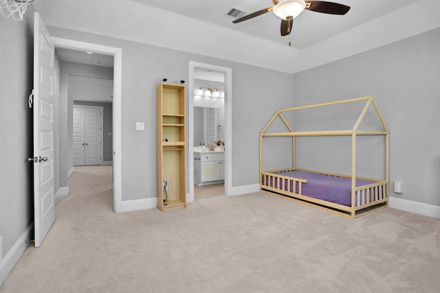 27016 Hidden Grove Landing Dr, Spring, TX 77386 - unfurnished bedroom featuring carpet flooring and connected bathroom