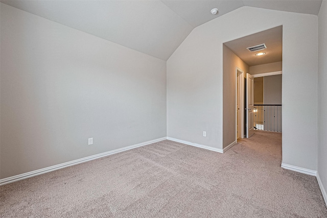 6518 Nicholas Trl, Sugar Land, TX 77479 - carpeted empty room with vaulted ceiling and baseboards
