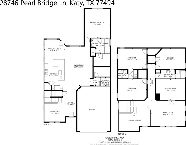 28746 Pearl Bridge Ln, Katy, TX 77494 - view of floor plan / room layout