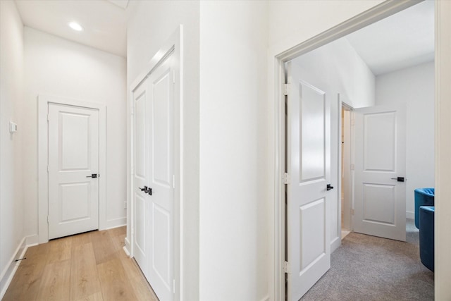 5256 Texas St, Houston, TX 77011 - hallway featuring recessed lighting and light wood-type flooring